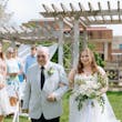 Bride In Floral Lace Mindel Maggie Sottero With Father