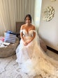 Bride In Floral A-line Britney Maggie Sottero