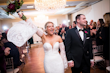 Bride Wearing Boho Sleeved Wedding Dress Bronson By Sottero And Midgley Holding Hands With Groom