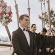 Groom Emotional Over Seeing The Bride Walk Down The Aisle