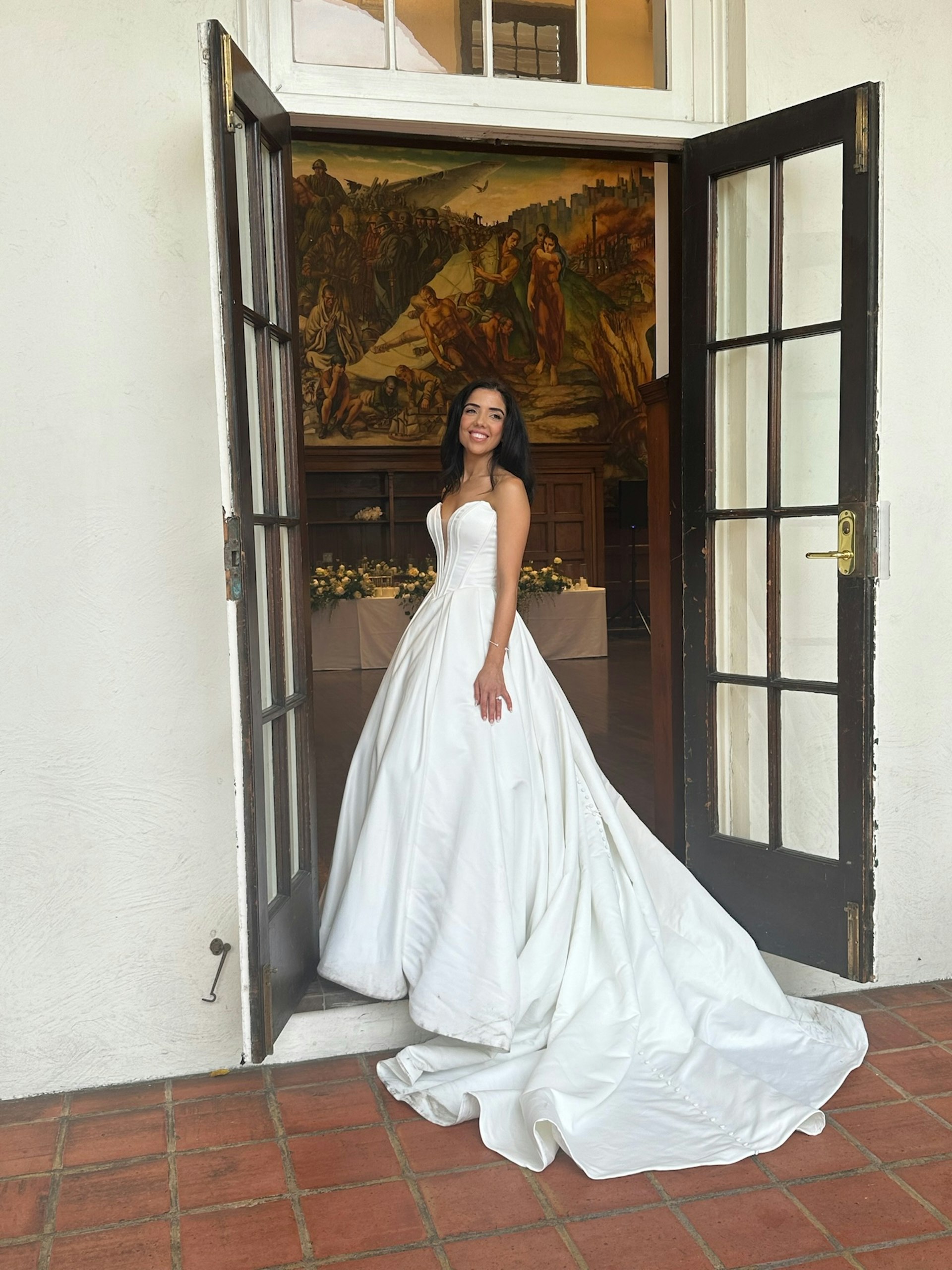 Bride wearing Derrick by Maggie Sottero