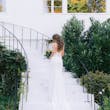 Bride In Lace Crepe Wedding Dress Called Baxley By Rebecca Ingram