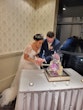 Bride In Wedding Dress With Flutter Sleeves Called Paige By Maggie Sottero