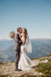 Real Bride in Geometric Lace Bridal Dress with Sweetheart Neckline Called Dover by Maggie Sottero