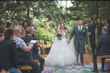 Bride Wearing Ballgown Wedding Dress Called Indiana By Maggie Sottero Walking Down the Aisle