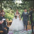 Bride Wearing Ballgown Wedding Dress Called Indiana By Maggie Sottero Walking Down the Aisle