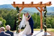 Curvy real bride wearing lace mermaid wedding dress called Judson by Maggie Sottero.