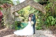 Bride wearing Hattie by Rebecca Ingram kissing her husband