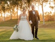 Bride Wearing Sparkly Princess Wedding Dress Called Elton By Sottero And Midgley With Groom