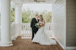 Bride wearing Danielle by Maggie Sottero kissing her husband