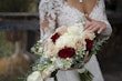 Bride In Off The Shoulder Lace Wedding Dress Called Tiffany By Rebecca Ingram