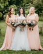 Bride Wearing Lace Ballgown Wedding Dress Called Mavis By Rebecca Ingram