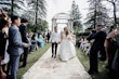 Bride Wearing Princess Ballgown Wedding Dress Called Kimora By Sottero And Midgley Walking Down The Aisle With Groom