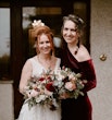 Real Bride in Nature-Inspired Tulle Wedding Dress with Plunging V-Neckline Called Jenessa by Rebecca Ingram