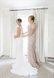 Bride In Crepe Wedding Dress Called Carmen By Rebecca Ingram 