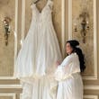Bride Holding Lace Ballgown Wedding Dress Called Kiernan By Sottero And Midgley