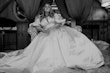 Bride wearing Juniper wedding dress by Sottero and Midgley