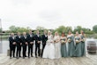 Bride Wearing Lace Princess Wedding Dress Called Norvinia By Sottero And Midgley With Bridal Party