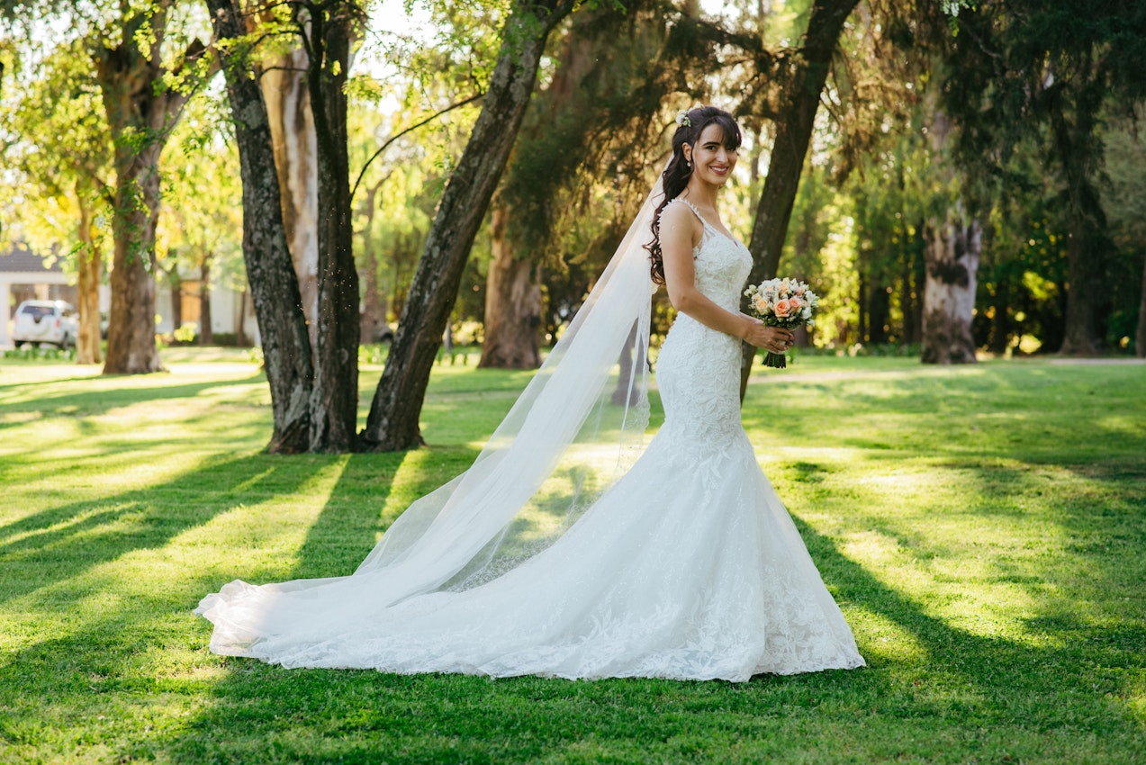 Bride Wearing Wedding Dress Called Giana Lynette by Maggie Sottero