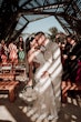 Bride In Sequin Fit-and-flare Tuscany Marie Maggie Sottero With Groom