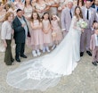 Bride wearing Nikki by Maggie Sottero with all her guests