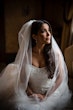 Bride wearing Barcelona by Sottero and Midgley sitting down