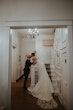 Bride In Beaded Satin Fabienne Sottero And Midgley With Groom