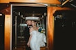 Bride In Beaded Satin Fabienne Sottero And Midgley With Groom