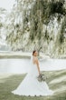 Bride Wearing White Lace A-line 