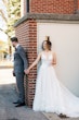 Bride Wearing Lizzy By Rebecca Ingram