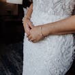 Bride Wearing Beaded Fit-n-flare Wedding Dress Called Jonah Lane By Sottero And Midgley