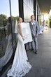 Bride wearing Audrina by Maggie Sottero wiith her husband