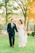 Bride In Sheath Wedding Dress Called Alberta By Maggie Sottero With Groom 