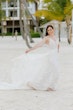 Real Bride in Keyhole Back Wedding Dress in an A-Line Silhouette Called Marlow by Sottero & Midgley 