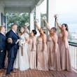Wedding Party with Bride Wearing A-Line Wedding Dress Called Wallis by Maggie Sottero