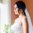Bride In Square Neck Wedding Dress Called Sawyer By Sottero And Midgley