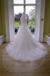 Bride In Lace A-Line Wedding Dress Called Taylor By Maggie Sottero With Long Veil