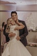 Groom With Bride Wearing Modest Cap Sleeve Ball Gown Pearson By Maggie Sottero