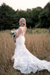 Bride Wearing Sultry Lace Cap Sleeve Wedding Dress Chauncey By Sottero And Midgley