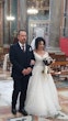 Bride Wearing Glam Long Sleeve Wedding Dress Called Seneca By Sottero And Midgley Walking Down the Aisle With Father