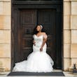 Bride Wearing Beaded Mermaid Style Wedding Dress Brinkley Lynette By Maggie Sottero